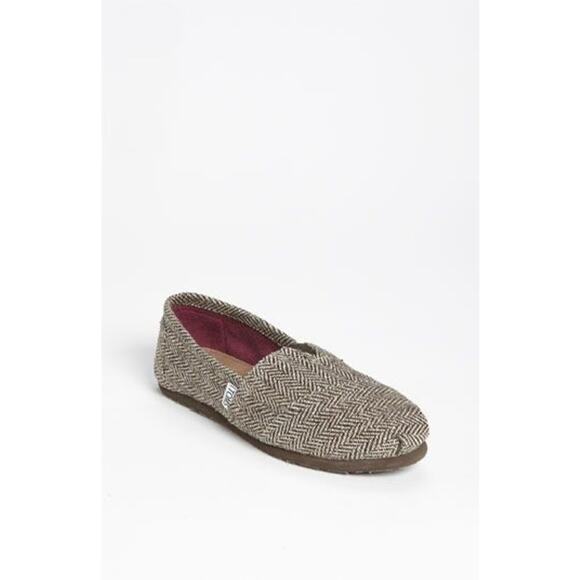 Tom’s Shoes - TOMS Women's Classics in the Brown Metallic Herringbone